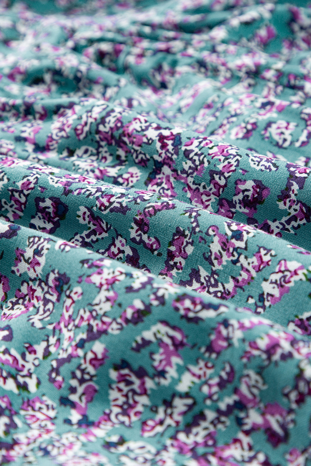 Tiered Printed Notched Short Sleeve Dress | Casual Maxi A-line Viscose Dress