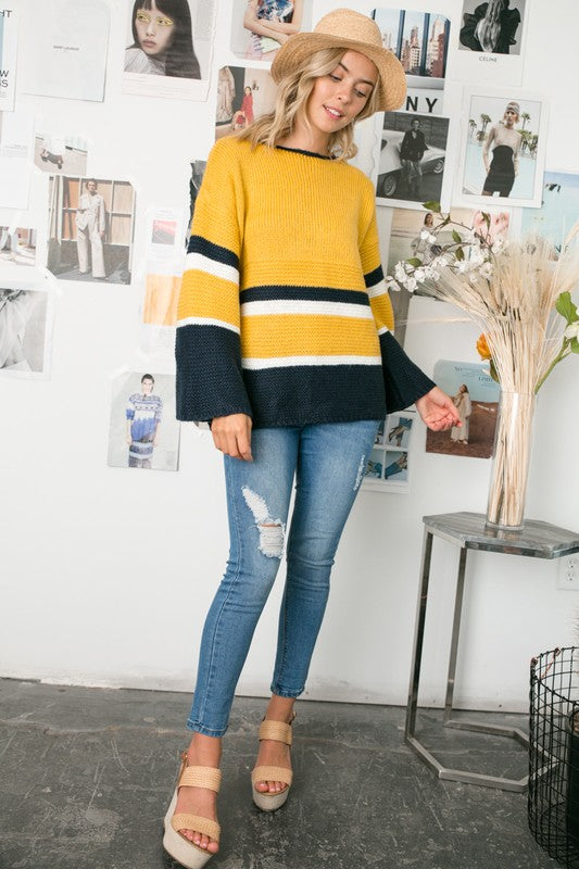 COZY COLORBLOCK SWEATER e Luna