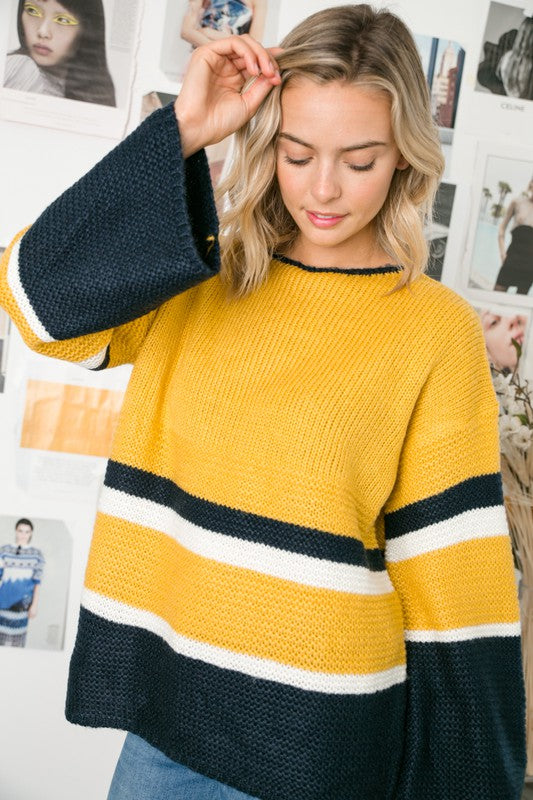COZY COLORBLOCK SWEATER e Luna