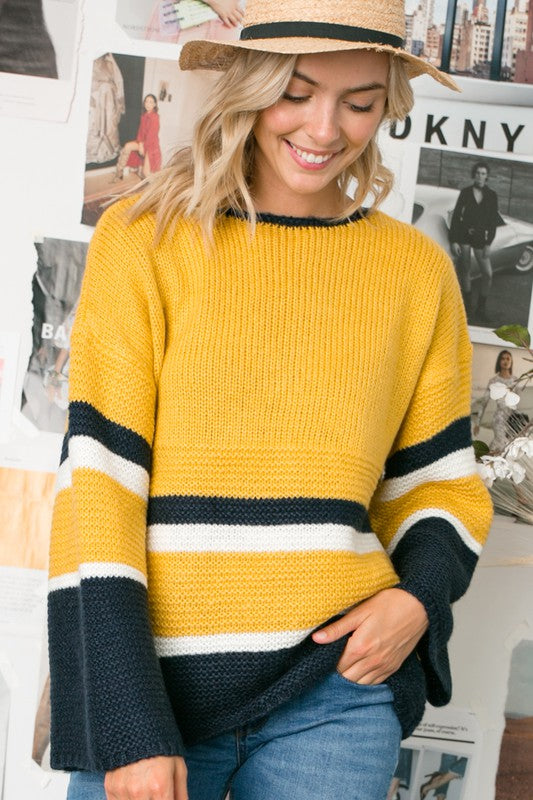 COZY COLORBLOCK SWEATER e Luna