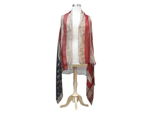 AMERICAN FLAG SCARF