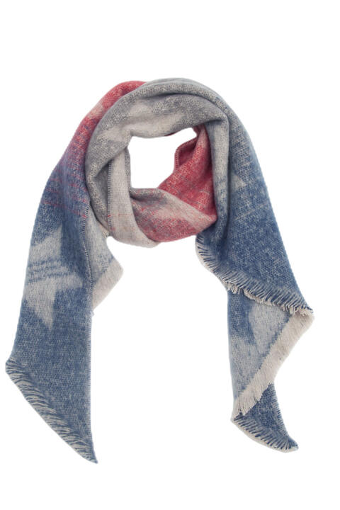 Raw Hem Polyester Scarf