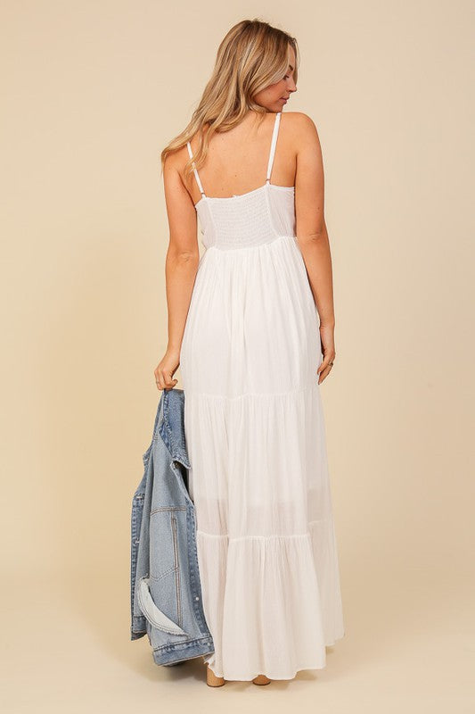 BOHO LACE TOP MAXI DRESS TIMING