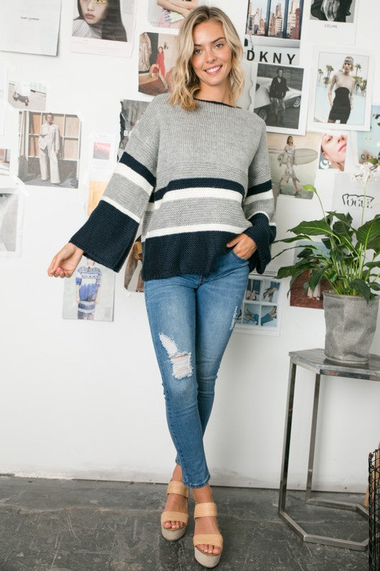 COZY COLORBLOCK SWEATER e Luna