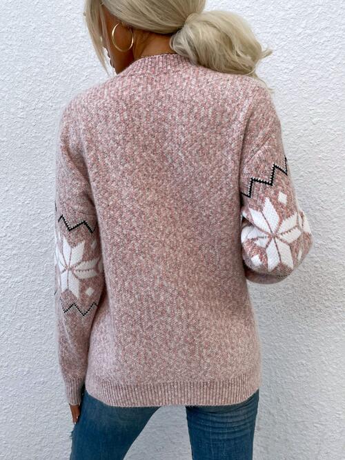 Heathered Pocketed Button Up Cardigan | Casual Stretchy Polyester Cardigan