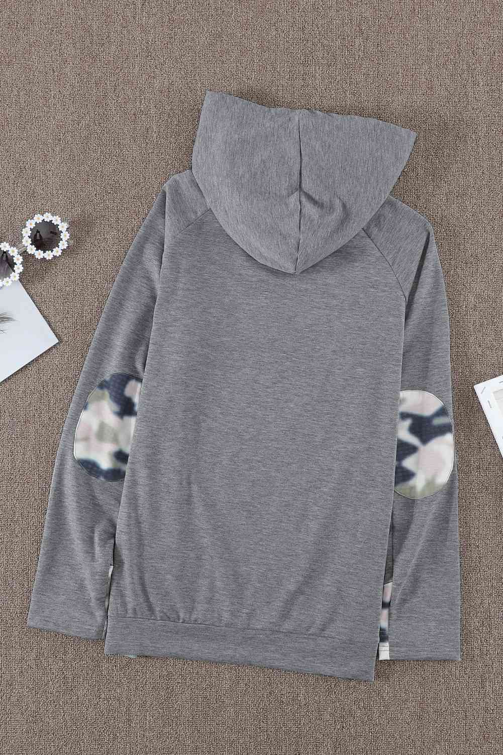 Side Zip Sweatshirt with Front Pocket | Casual Polyester Woman's Sweatshirt