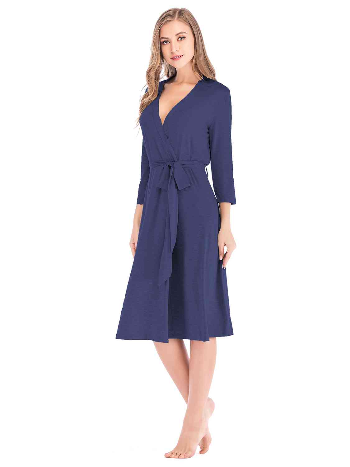 Plunge Tie Front Night Dress