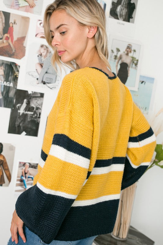 COZY COLORBLOCK SWEATER e Luna