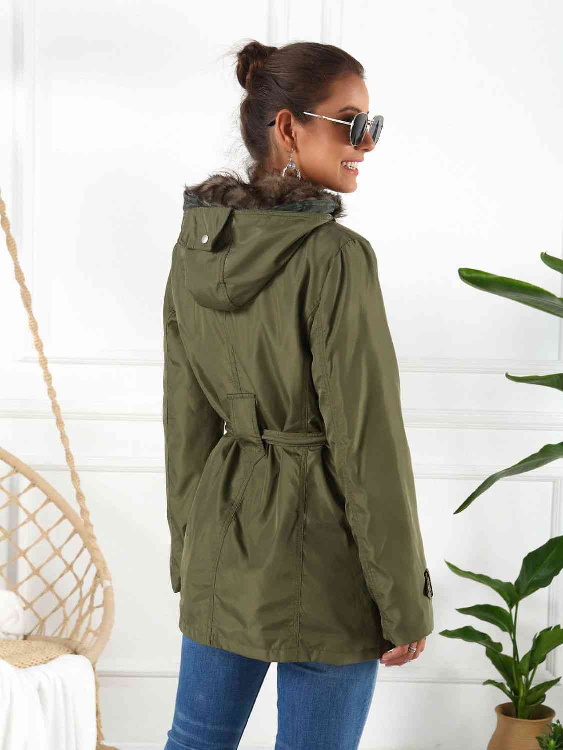 Full Size Hooded Jacket with Detachable Liner (Three-Way Wear) | Pocketed Jacket