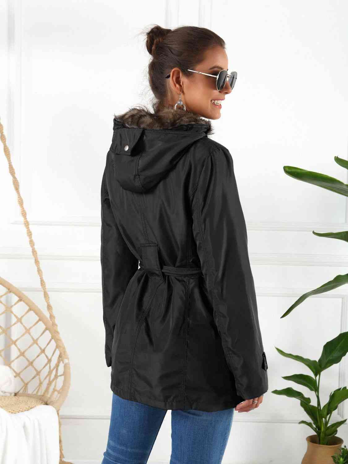 Full Size Hooded Jacket with Detachable Liner (Three-Way Wear) | Pocketed Jacket