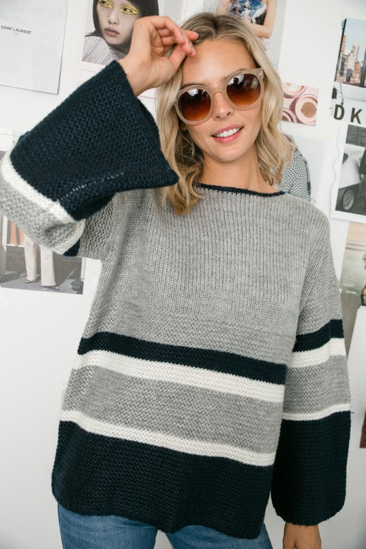 COZY COLORBLOCK SWEATER e Luna