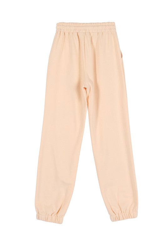 Cream sweat jogger pant Lilou