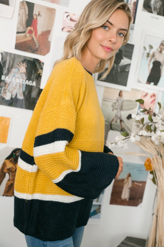 COZY COLORBLOCK SWEATER e Luna