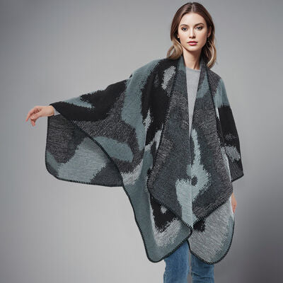 Double-Sided Jacquard Leopard Shawl
