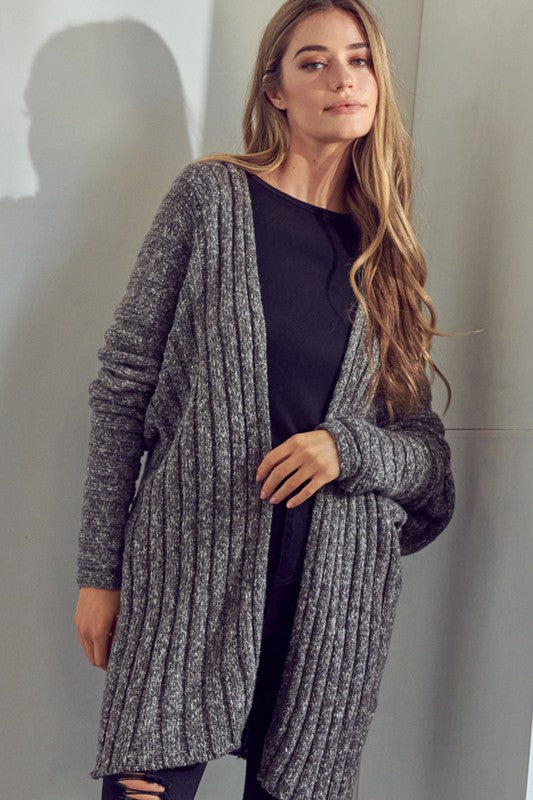 CHUNKY SWEATER KNIT CARDIGAN e Luna